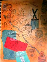 Impressions of faces in
Museo de Santo Domingo,
Oaxaca, Mexico